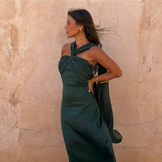 Aloe - Vestido con Escote Cruzado