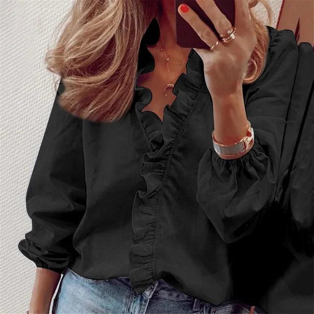Hypatia - Blusa con Escote en V