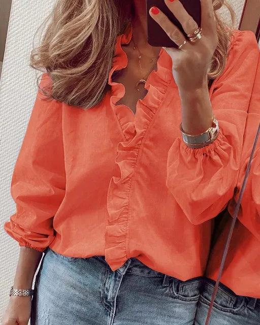 Hypatia - Blusa con Escote en V